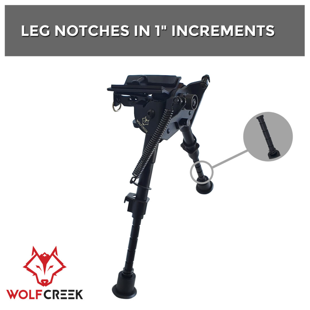 Wolf Creek Quick Draw 6"- 9" Swivel Bipod 2 Wolf Creek Quick Draw 6"- 9" Swivel Bipod - Image 2