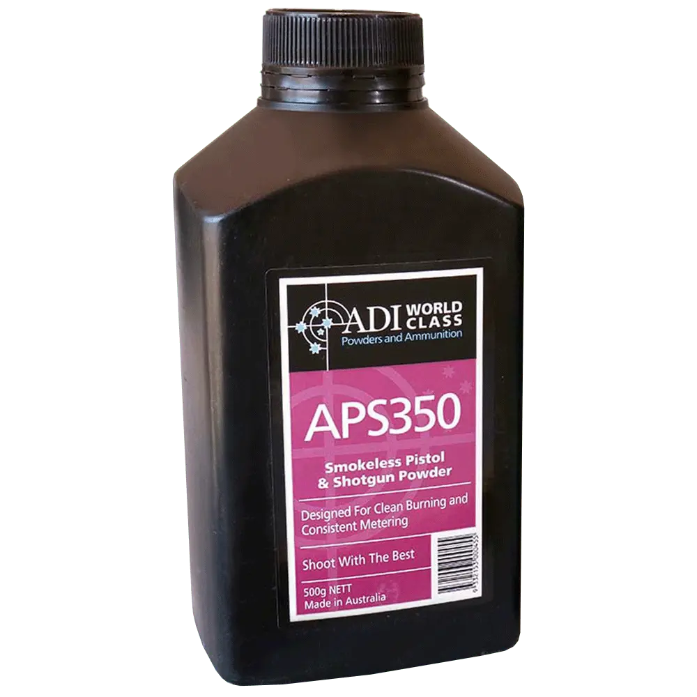 ADI APS350 Smokeless Pistol & Shotgun Powder - 500G 1 ADI APS350 Smokeless Pistol & Shotgun Powder - 500G