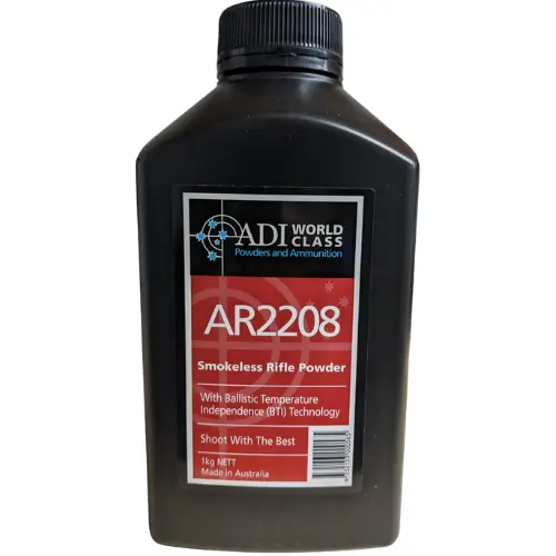 ADI AR2208 Smokeless Rifle Powder - 1KG 1 ADI AR2208 Smokeless Rifle Powder - 1KG