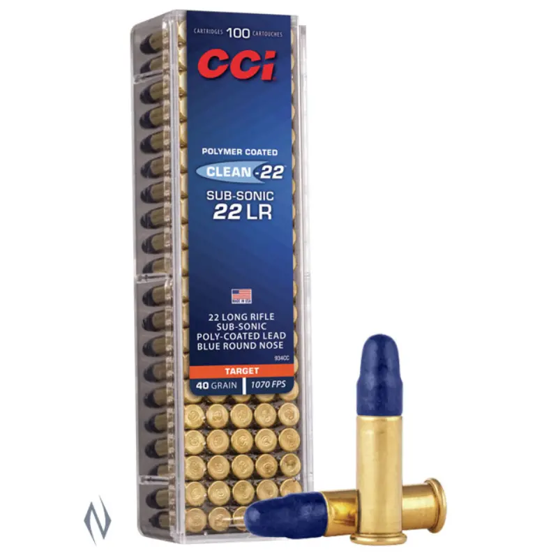 CCI 22LR CLEAN-22 BLUE 40GR SV TARGET LRN 100 PK 1070FPS 1 CCI 22LR CLEAN-22 BLUE 40GR SV TARGET LRN 100 PK 1070FPS