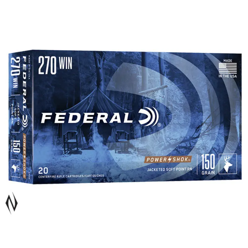 FEDERAL 270 WIN 150GR SP POWER-SHOK 1 FEDERAL 270 WIN 150GR SP POWER-SHOK