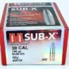 HORNADY 30 CAL .308 190 GR SUB-X® 3 Horn30 190SubXbox 23552