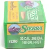 SIERRA .30 168gr Hollow Point Boat Tail 3 images 1