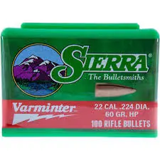 SIERRA .22 60gr Hollow Point Varmint